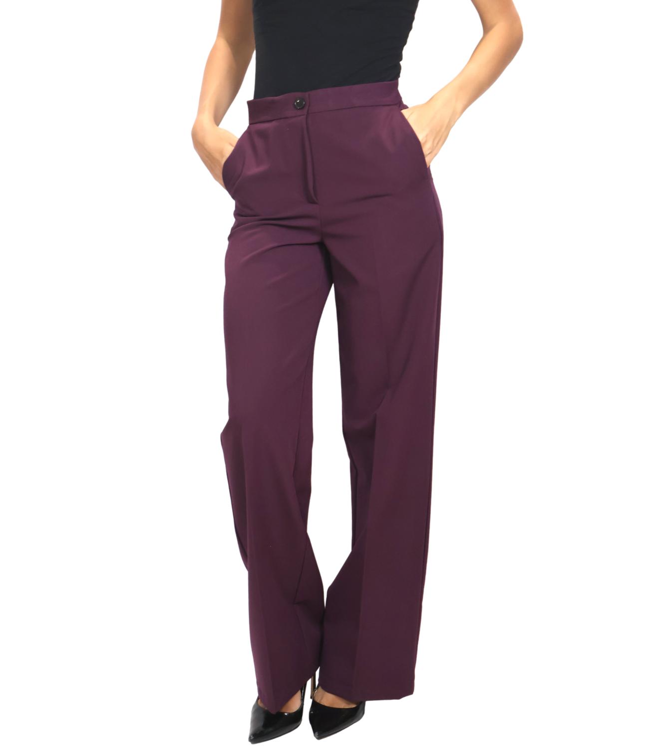 Vicolo Pantalone Bordeaux Donna