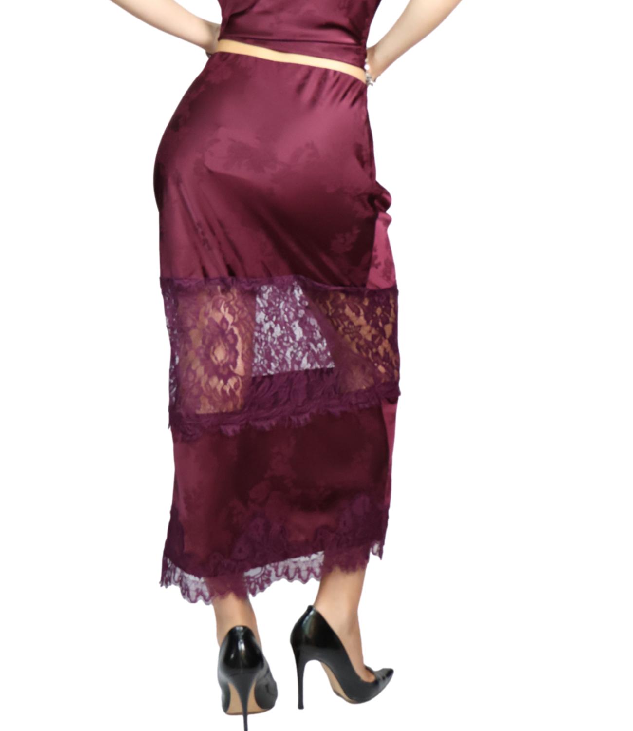 Vicolo Gonna Bordeaux Donna