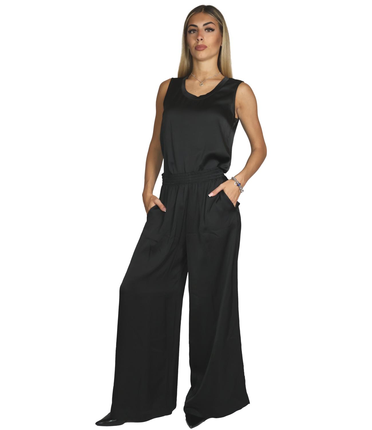 Vicolo Canotta Nero Donna