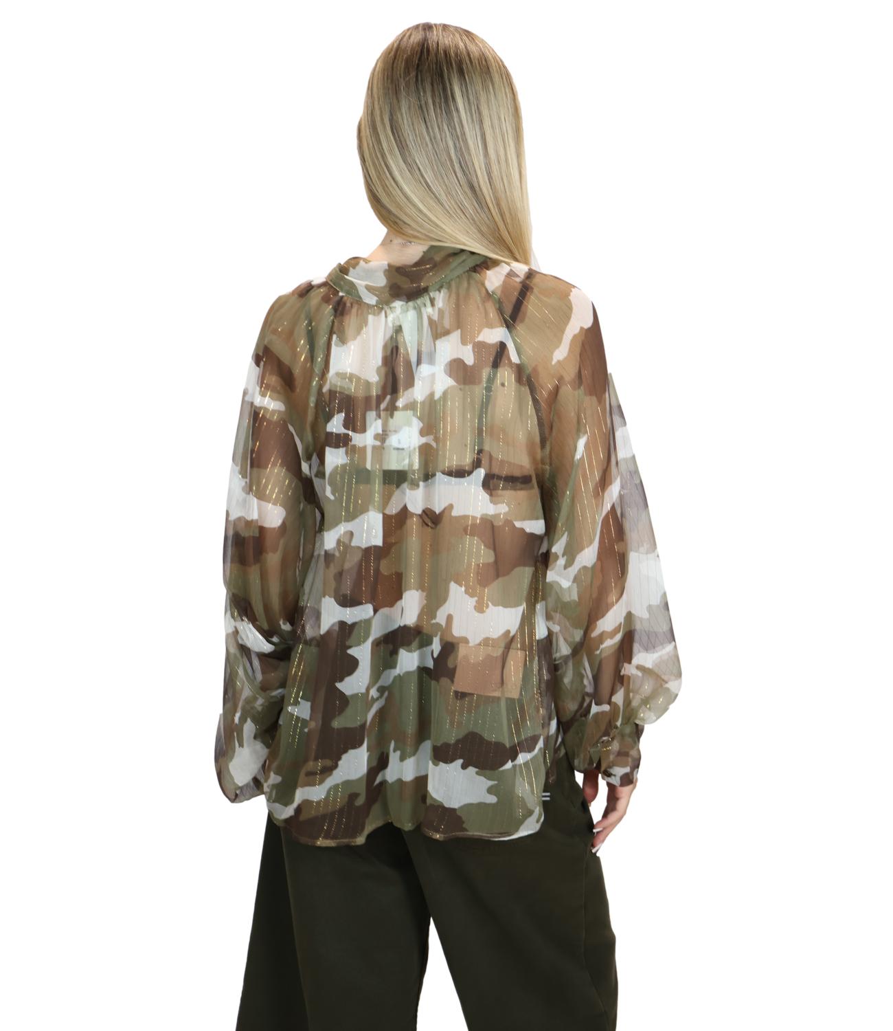 Vicolo Top Camicia Militare Donna