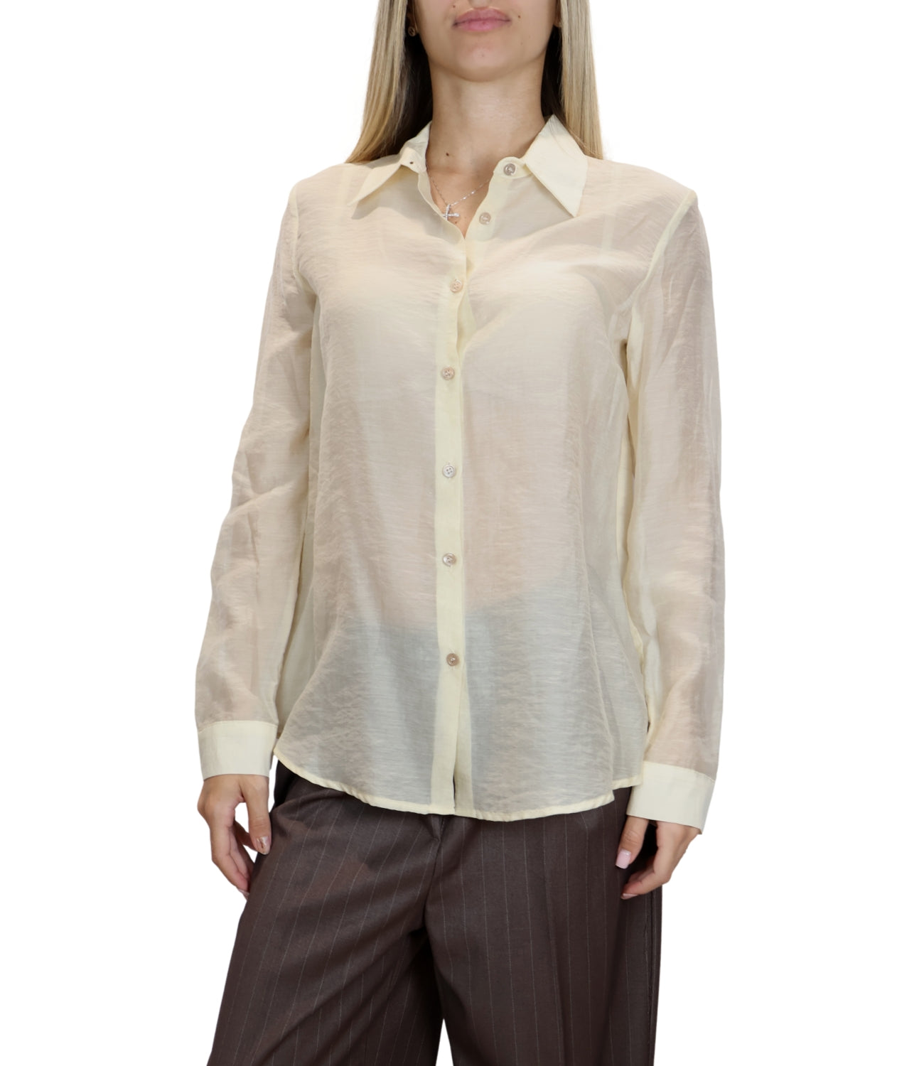 Vicolo Camicia Vaniglia Donna
