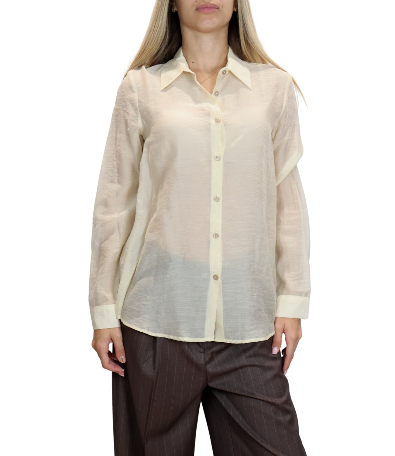 Vicolo Camicia Vaniglia Donna