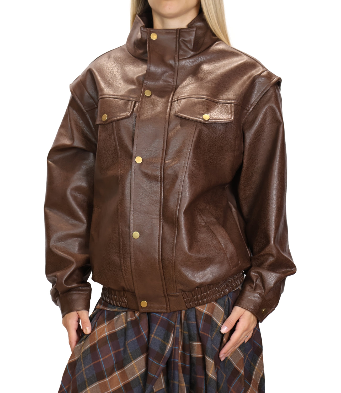 Vicolo Cappotto Bomber Moro Donna