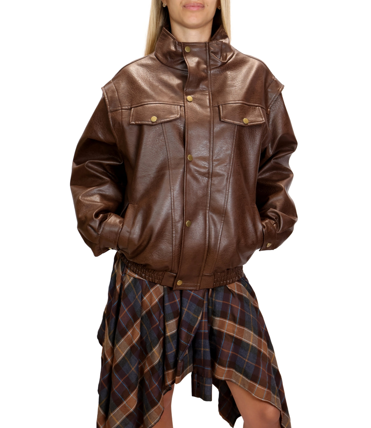 Vicolo Cappotto Bomber Moro Donna