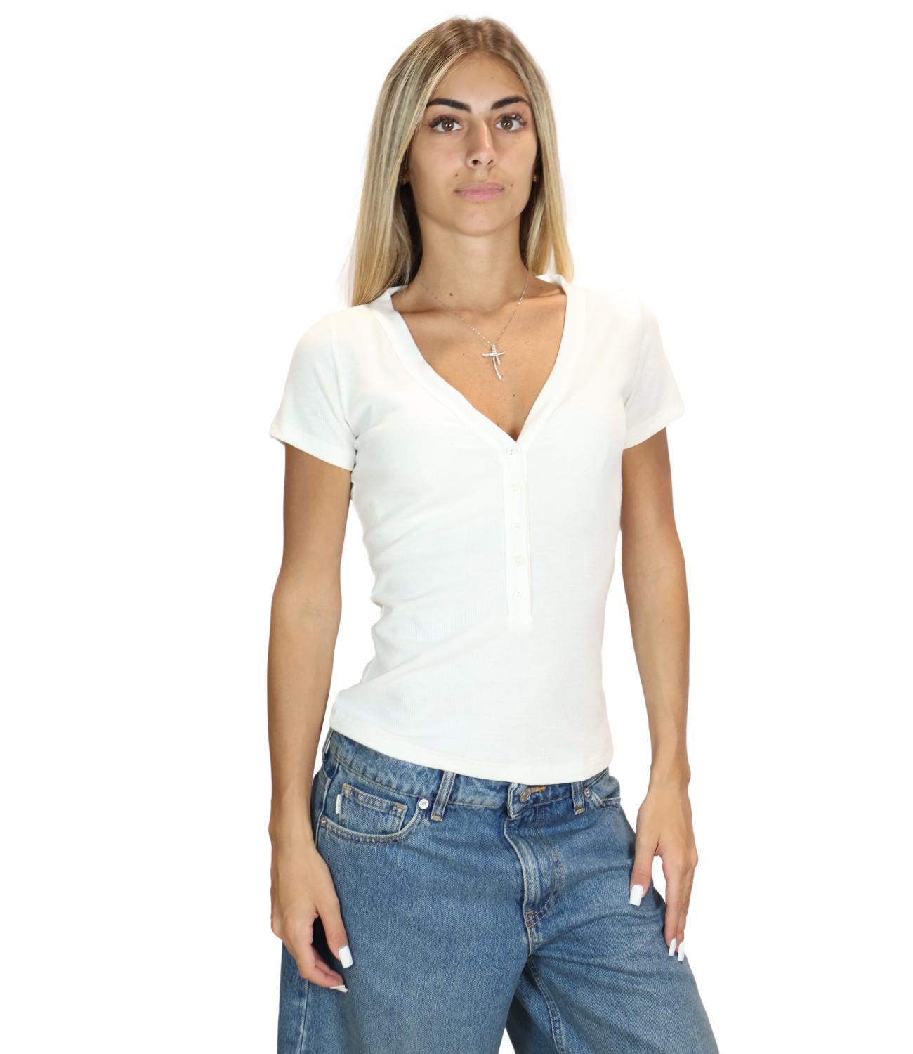 Vicolo T-shirt Serafino Naturale Donna