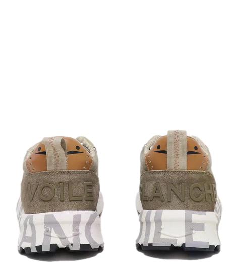 Sneakers Voile Blanche Delavè wax dark brown in pelle scamosciata