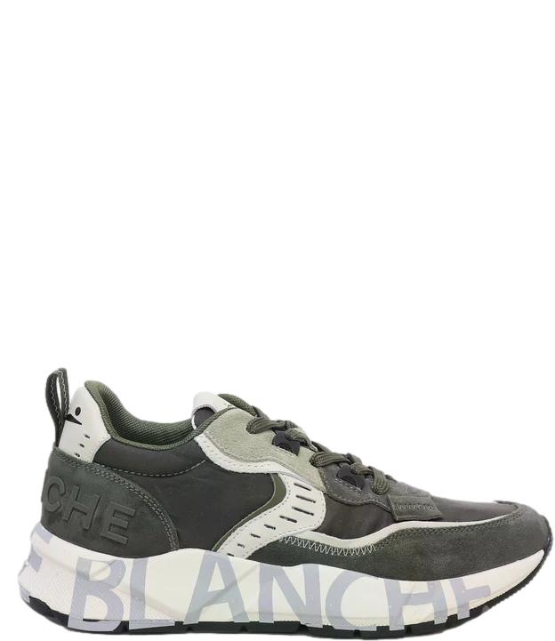 Sneakers Voile Blanchegrigio melange in pelle scamosciata
