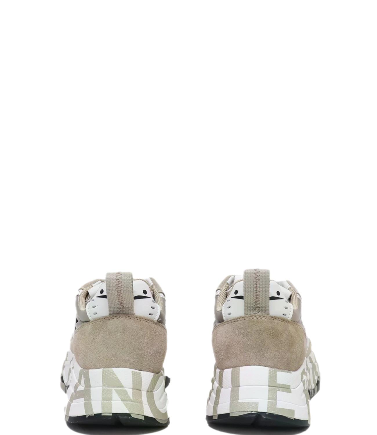 Sneakers CLUB105 voile blanche donna Light beige platinum