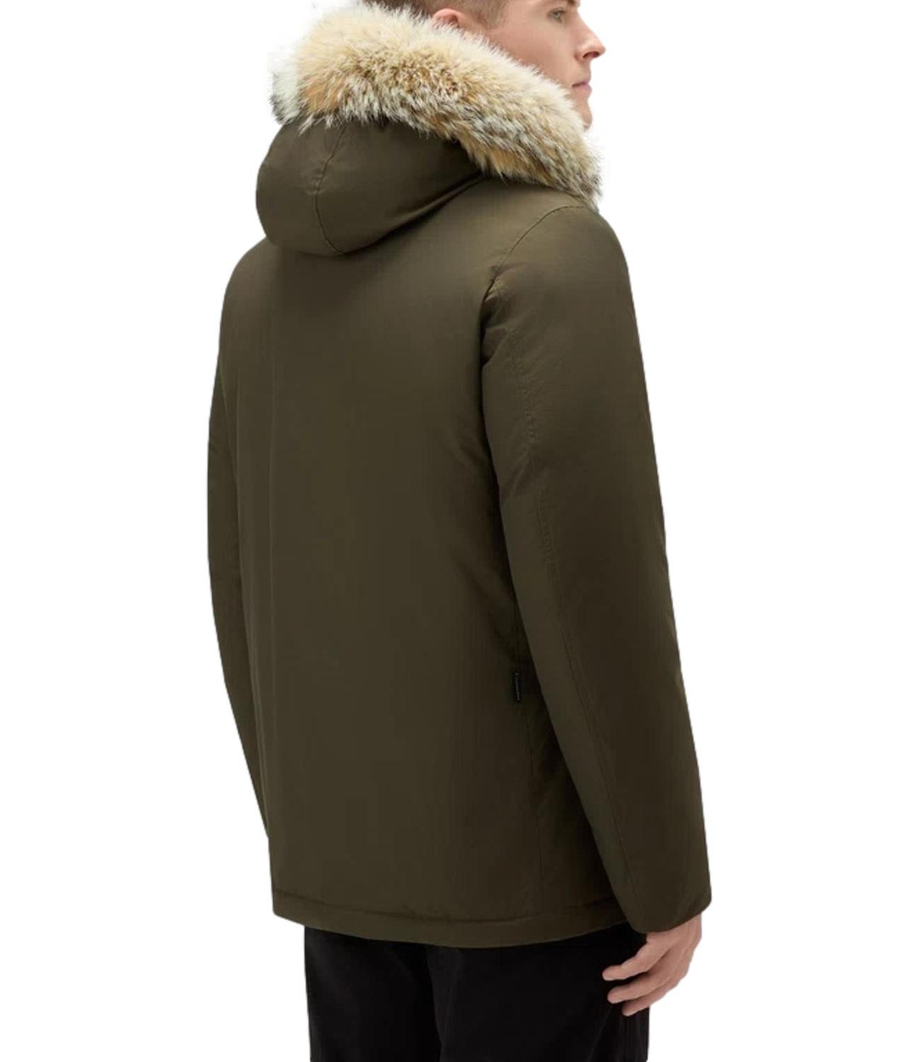 Woolrich Arctic Detachable Fur Parka dark green