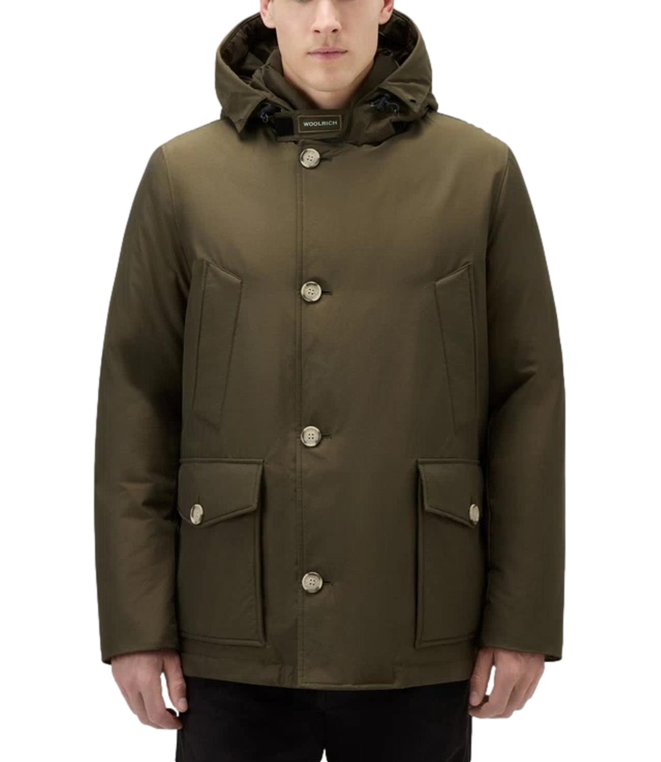 Woolrich Arctic Detachable Fur Parka dark green