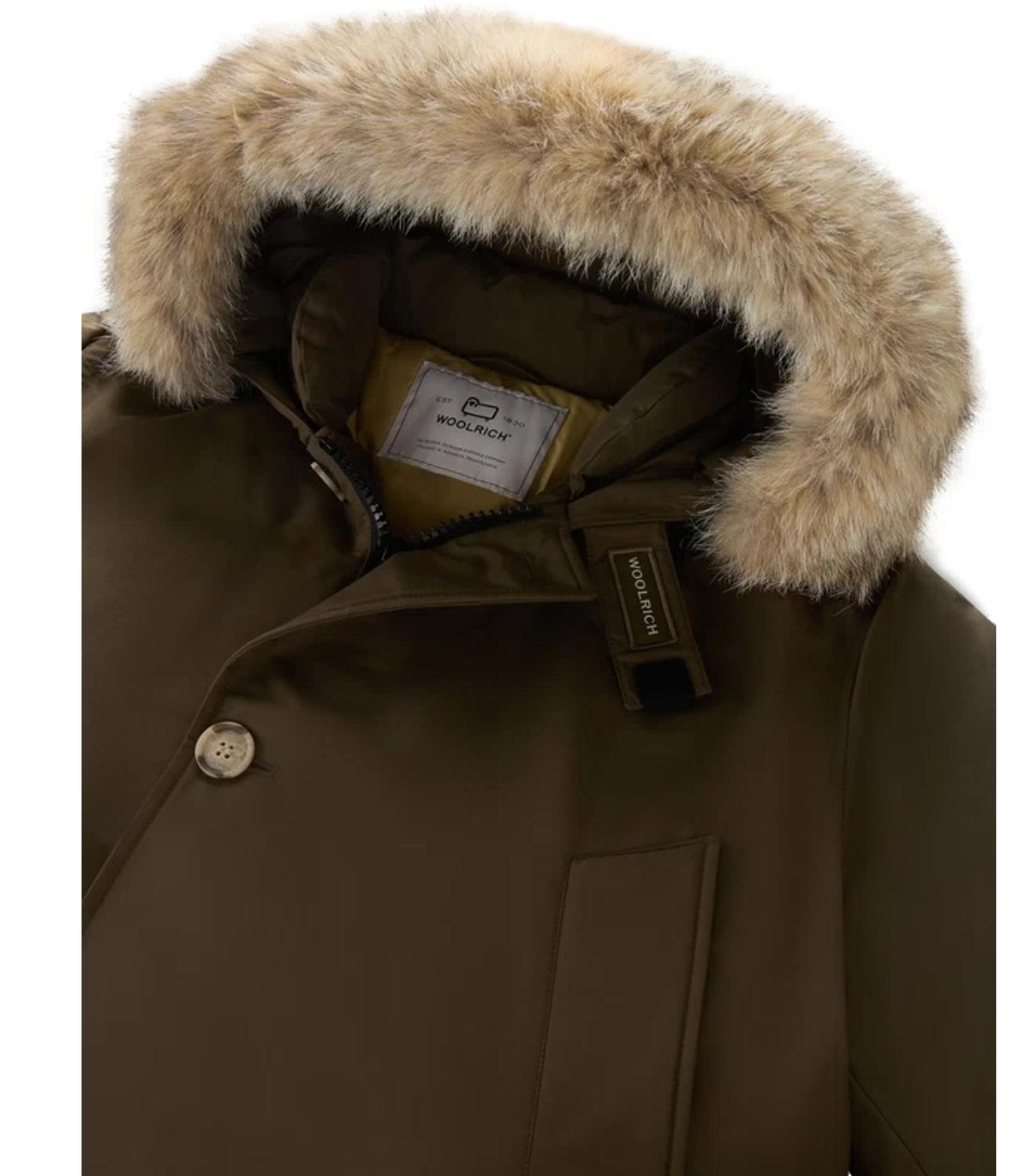 Woolrich Arctic Detachable Fur Parka dark green
