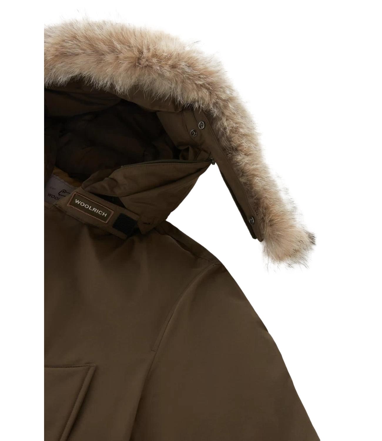 Woolrich Arctic Detachable Fur Parka dark green