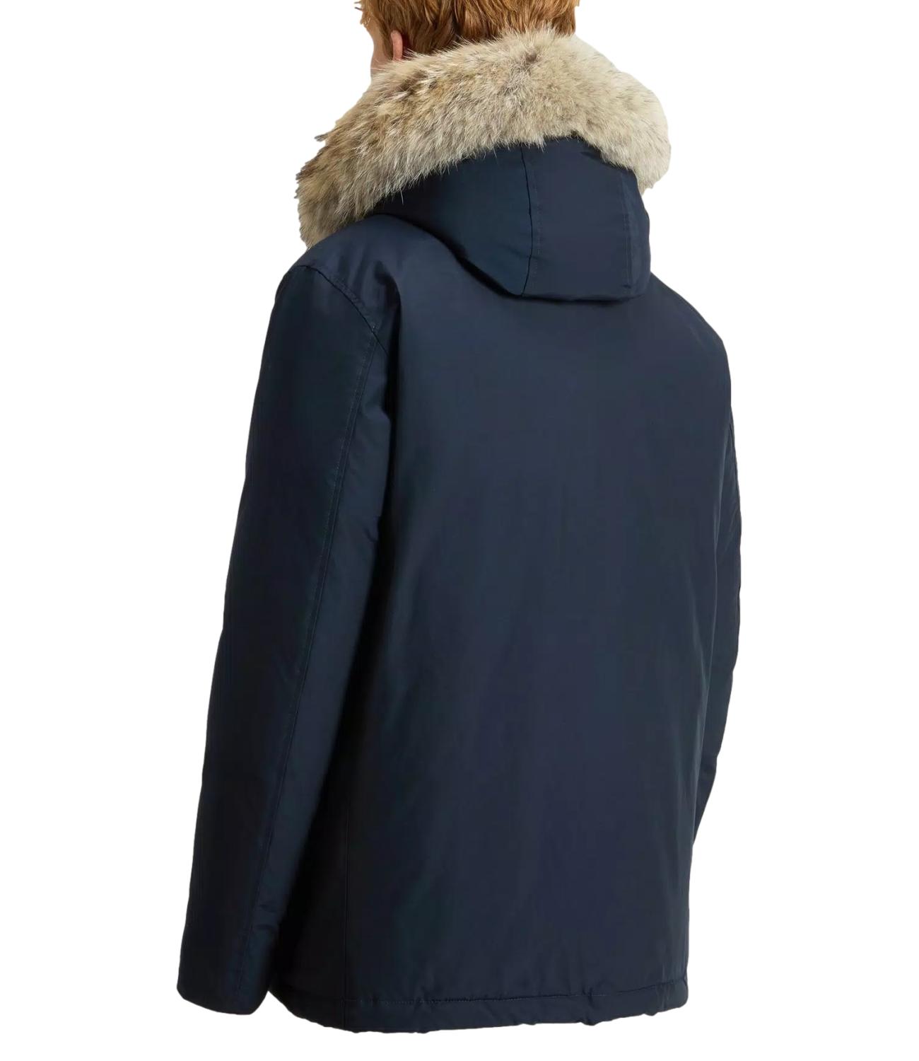 Woolrich Arctic Detachable Fur Anorak melton blue