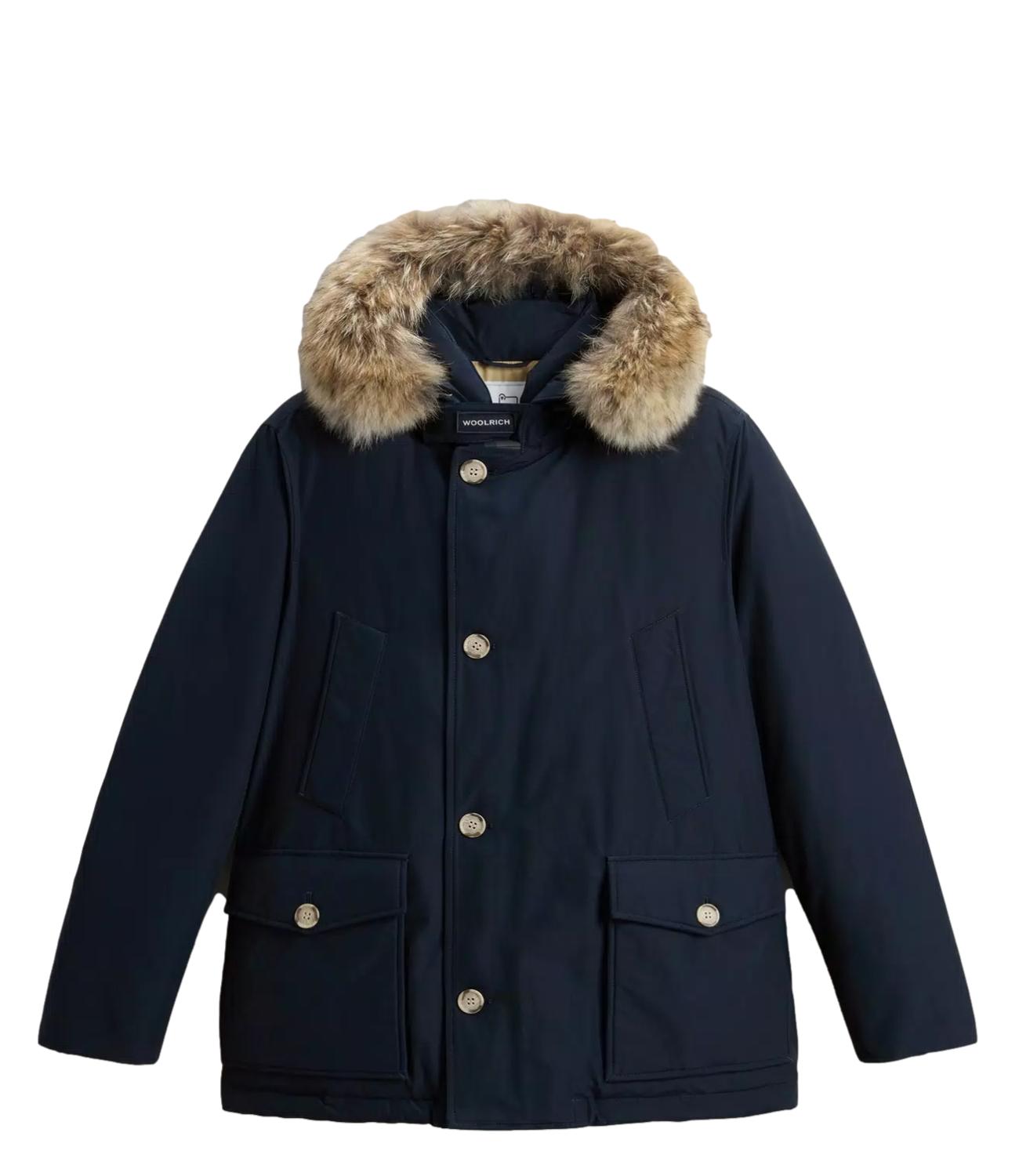Woolrich Arctic Detachable Fur Anorak melton blue