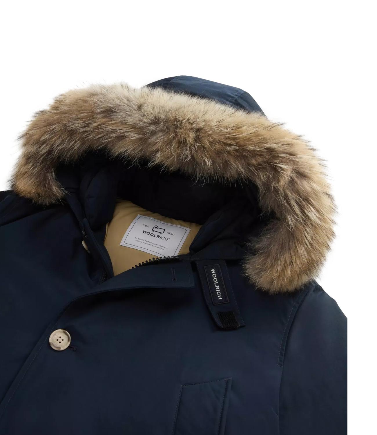 Woolrich Arctic Detachable Fur Anorak melton blue