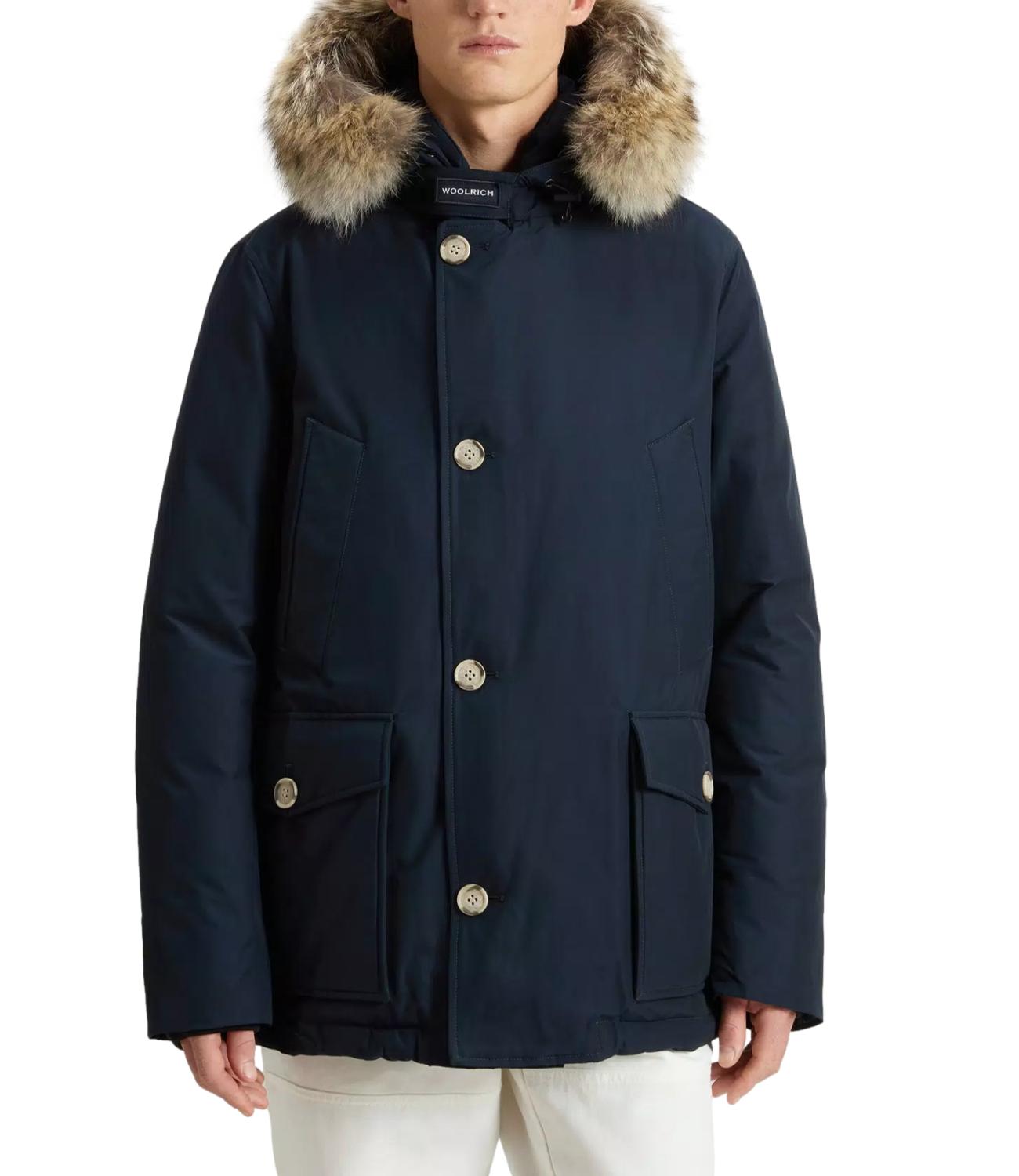 Woolrich Arctic Detachable Fur Anorak melton blue