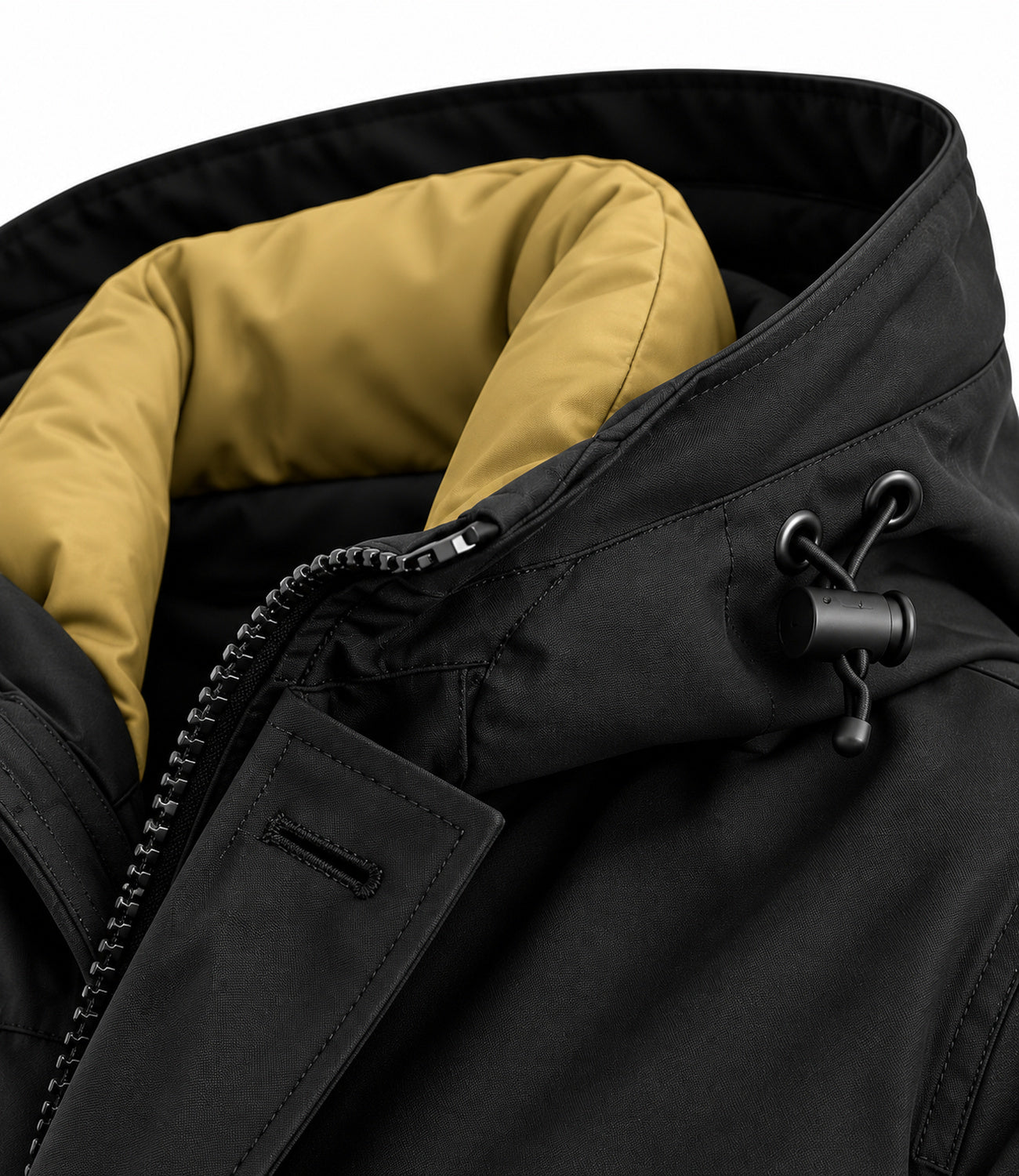 Woolrich Polar Detachable Fur Bomber Black Uomo