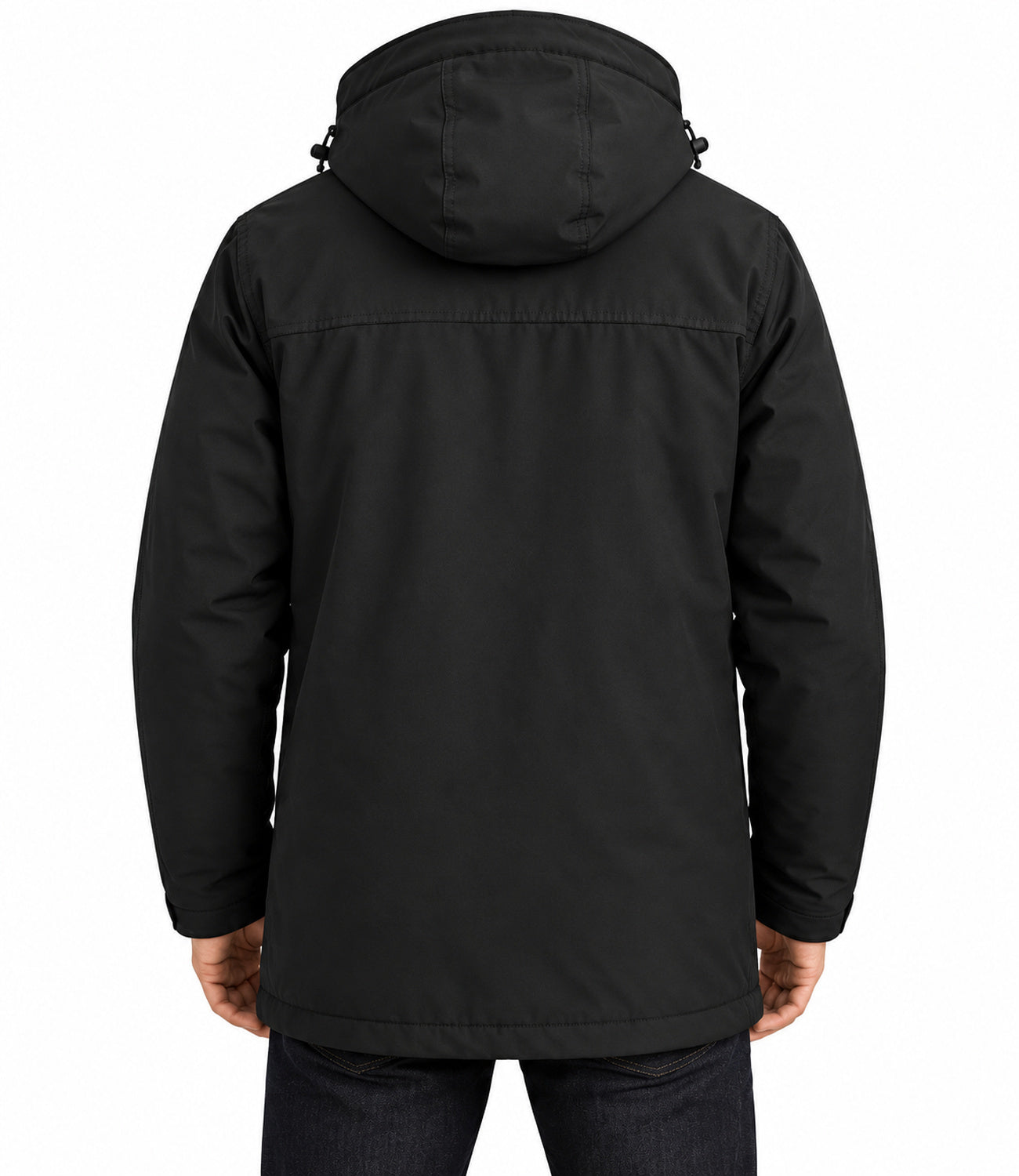 Woolrich Polar Detachable Fur Bomber Black Uomo