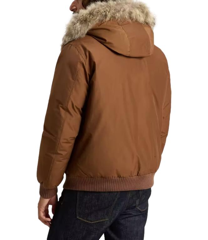 Woolrich Polar Detachable Fur Bomber bison uomo