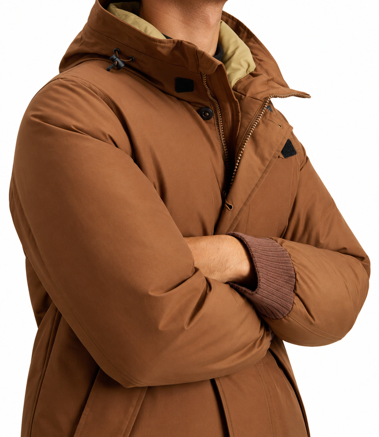 Woolrich Polar Detachable Fur Bomber bison uomo