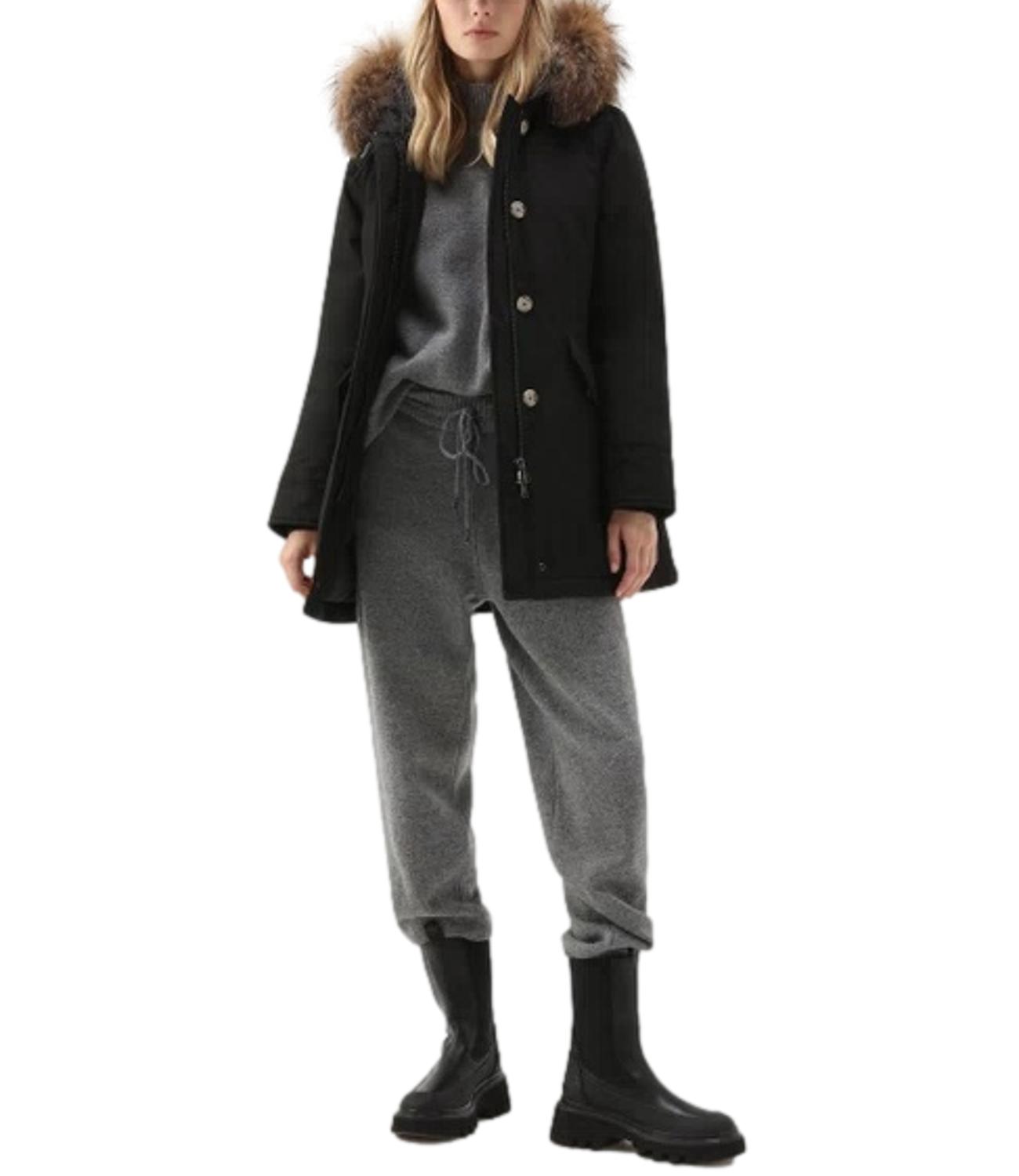 Woolrich Arctic Raccoon Parka nero donna