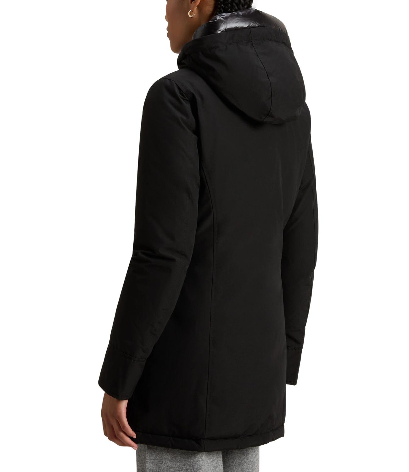 Woolrich Arctic Parka nero con cappuccio piuma d'oca