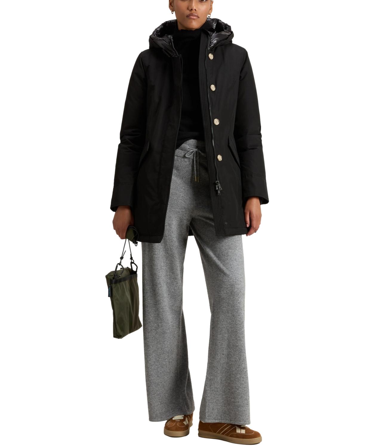 Woolrich Arctic Parka nero con cappuccio piuma d'oca