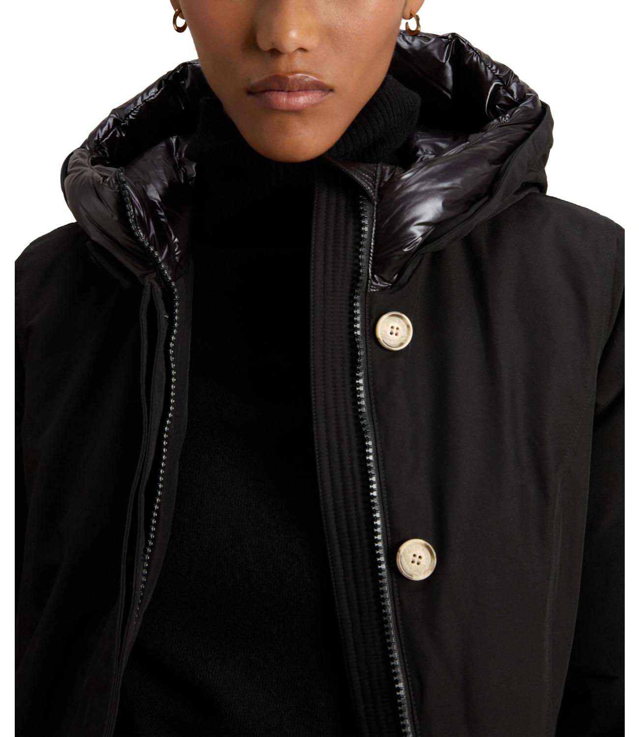 Woolrich Arctic Parka nero con cappuccio piuma d'oca