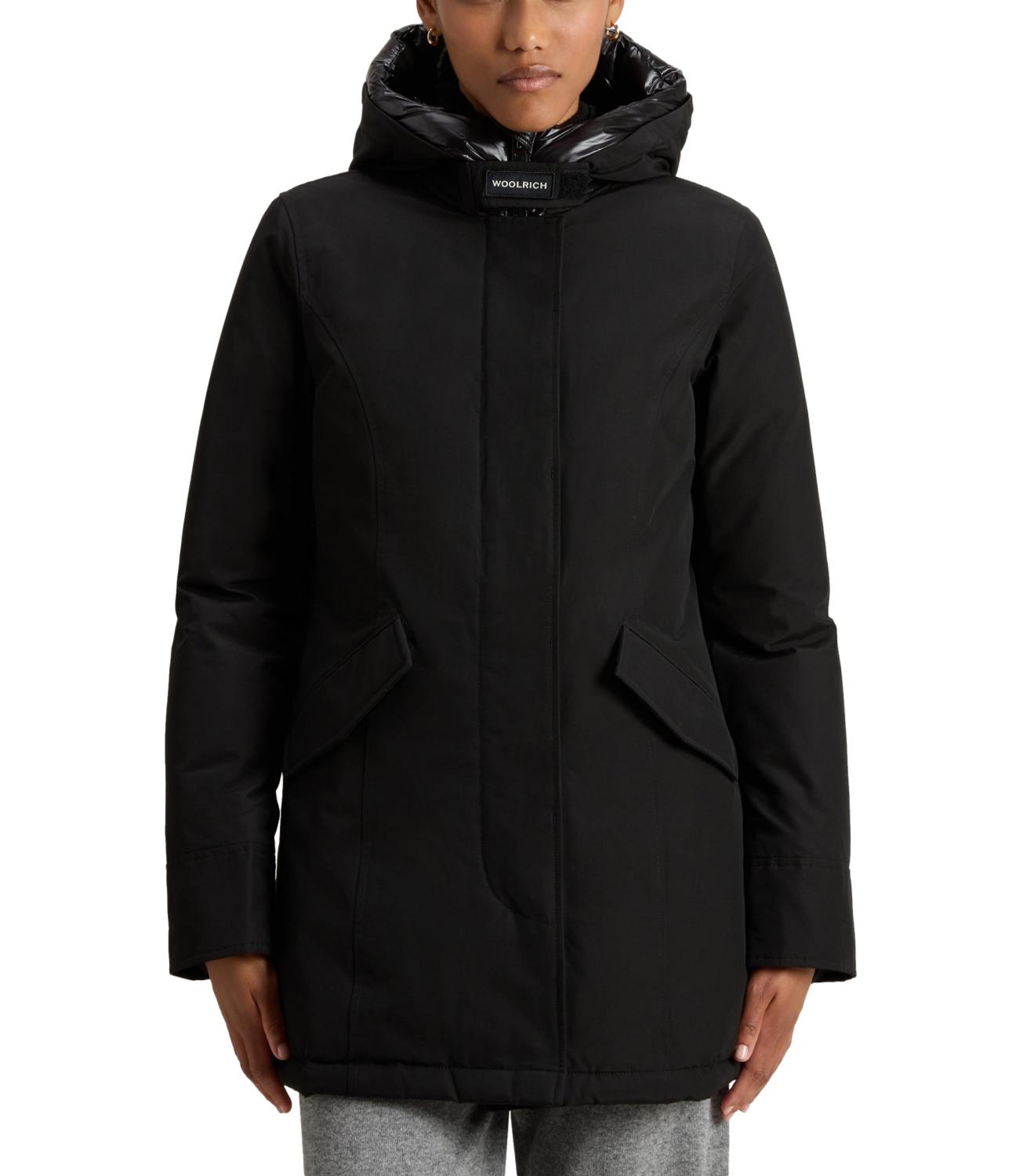 Woolrich Arctic Parka nero con cappuccio piuma d'oca