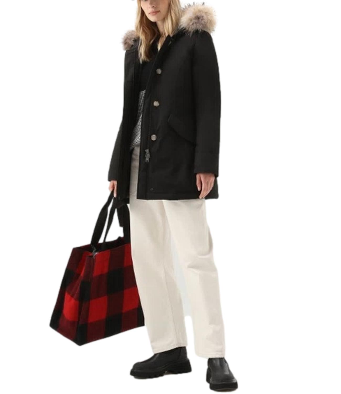 Giubbino Luxury Arctic Raccoon Parka nero