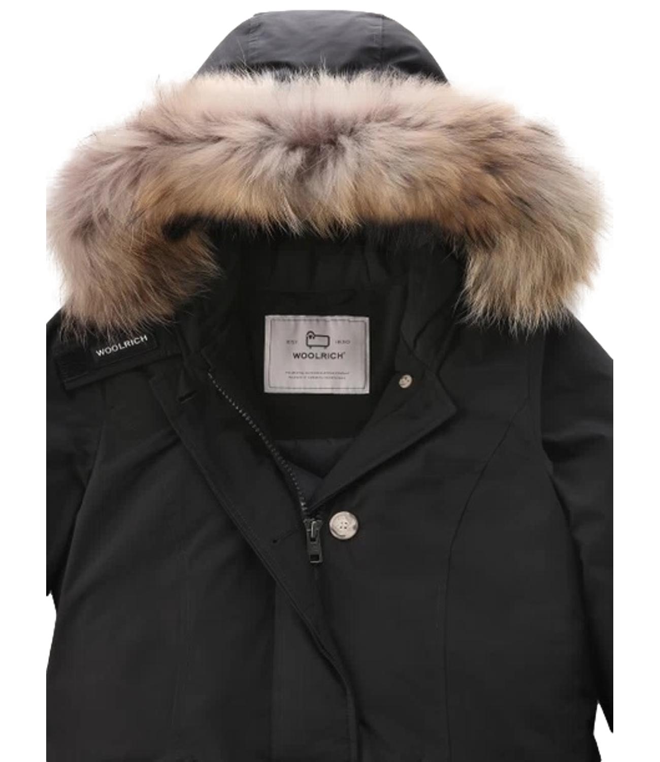 Giubbino Luxury Arctic Raccoon Parka nero