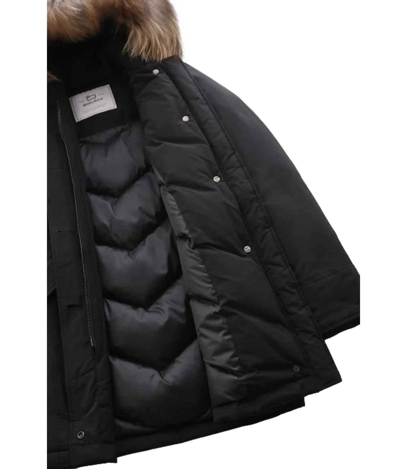 Giubbino Luxury Arctic Raccoon Parka nero