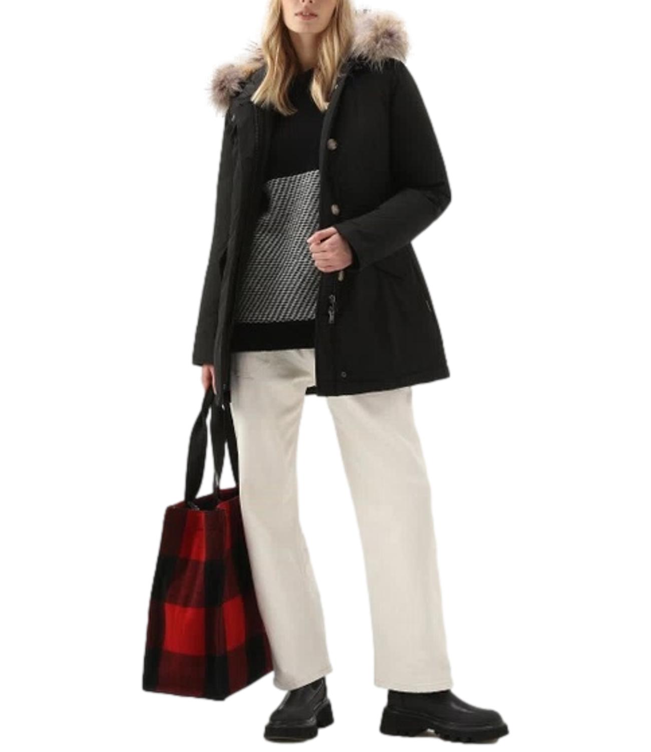 Giubbino Luxury Arctic Raccoon Parka nero