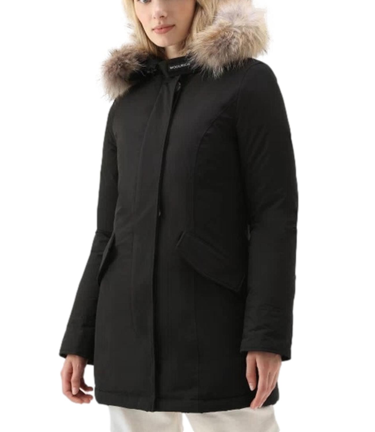 Giubbino Luxury Arctic Raccoon Parka nero
