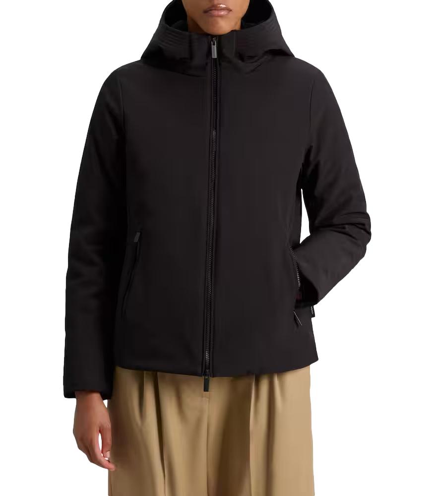Woolrich Firth Down Short Parka nero da donna