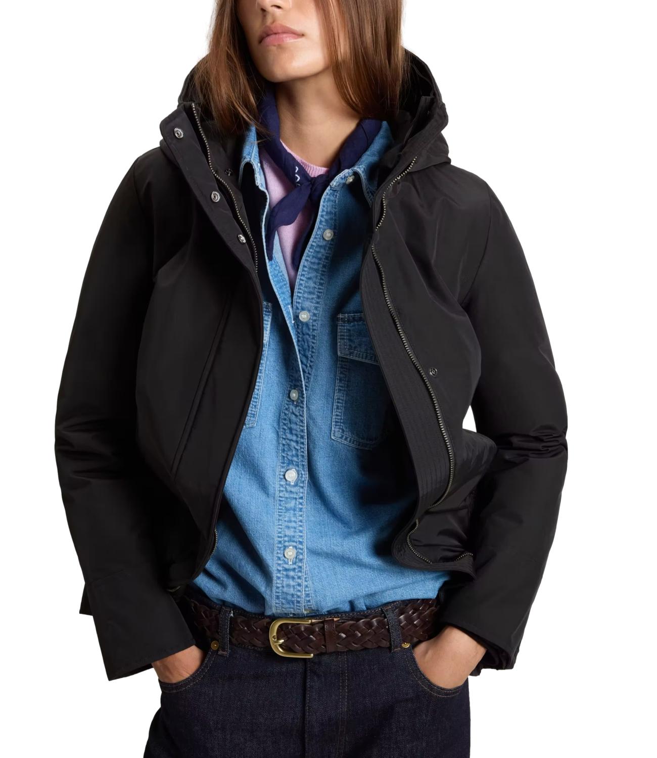 Woolrich Boulder Faux Fur Parka Black Donna