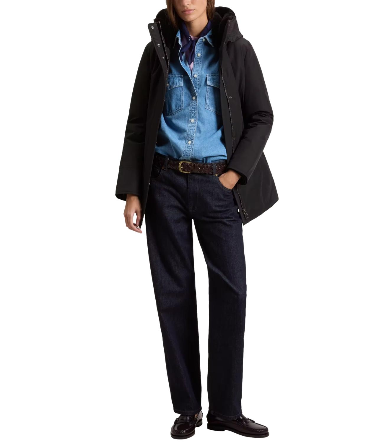 Woolrich Boulder Faux Fur Parka Black Donna