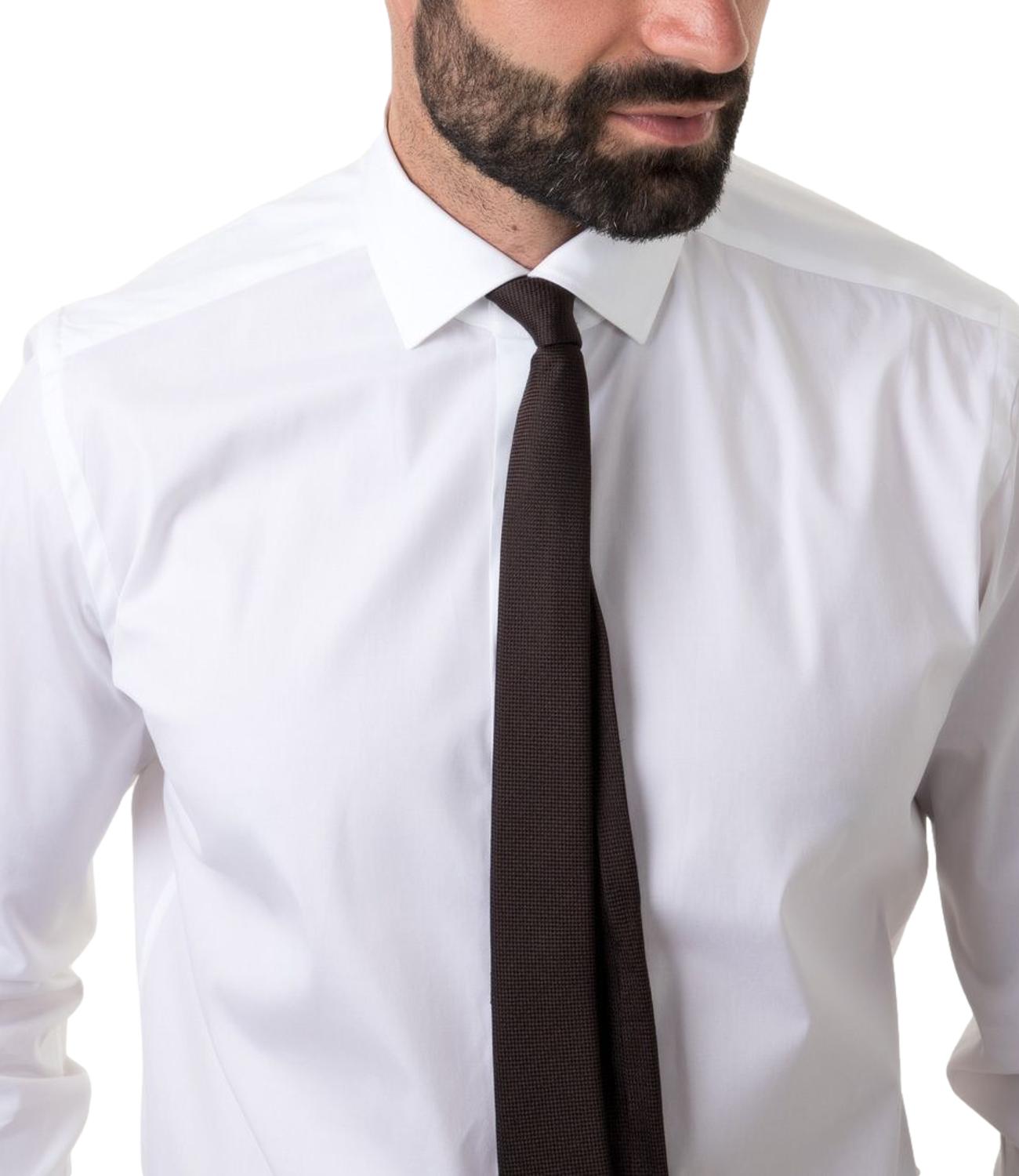 Camicia Xacus bianca taylor fit