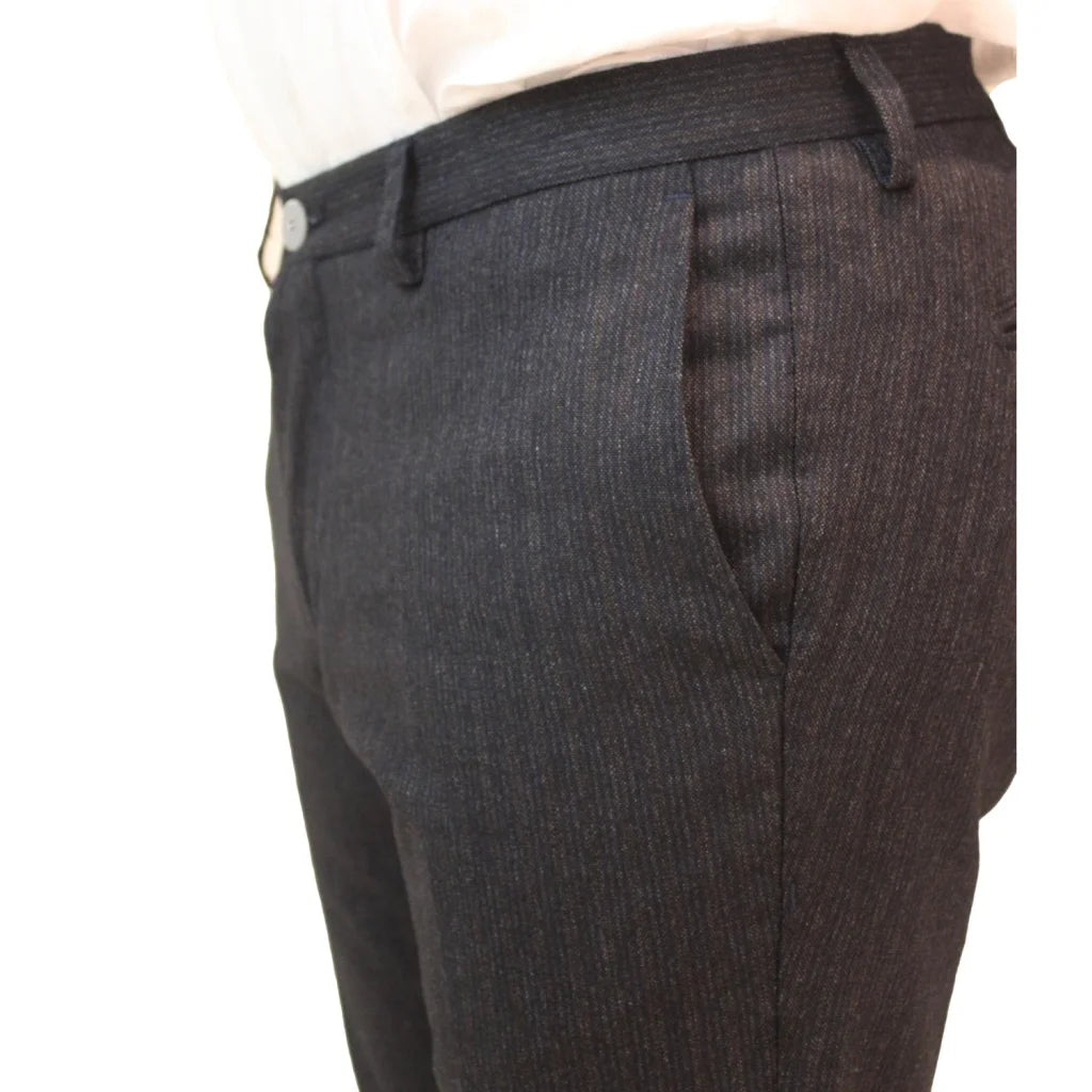 AT.P.CO Pantalone Blu a righe grigie Uomo - Gruppo Shopping