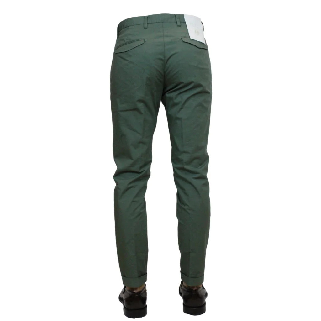 AT.P.CO Pantalone SASA verde Uomo L30 in cotone finissimo -