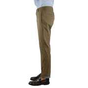 Pantalone PT Torino tabacco in raso con zip L. 30 -