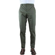 Pantalone PT Torino verde scuro in raso con zip L. 30 -