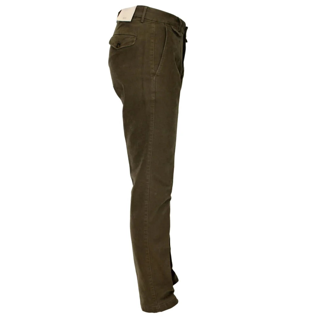 Pantalone Verde/Tortora in cotone - Gruppo Shopping