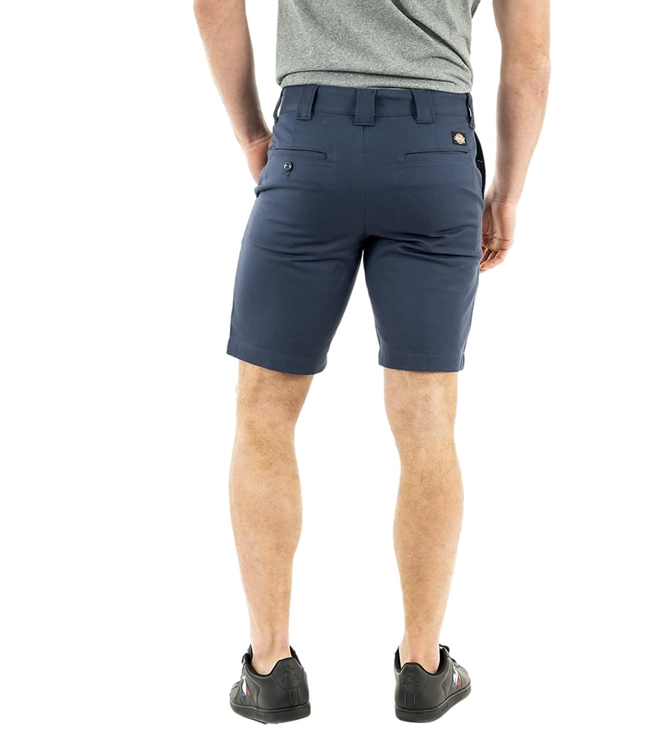 Bermuda Dickies blu da uomo con logo sul retro