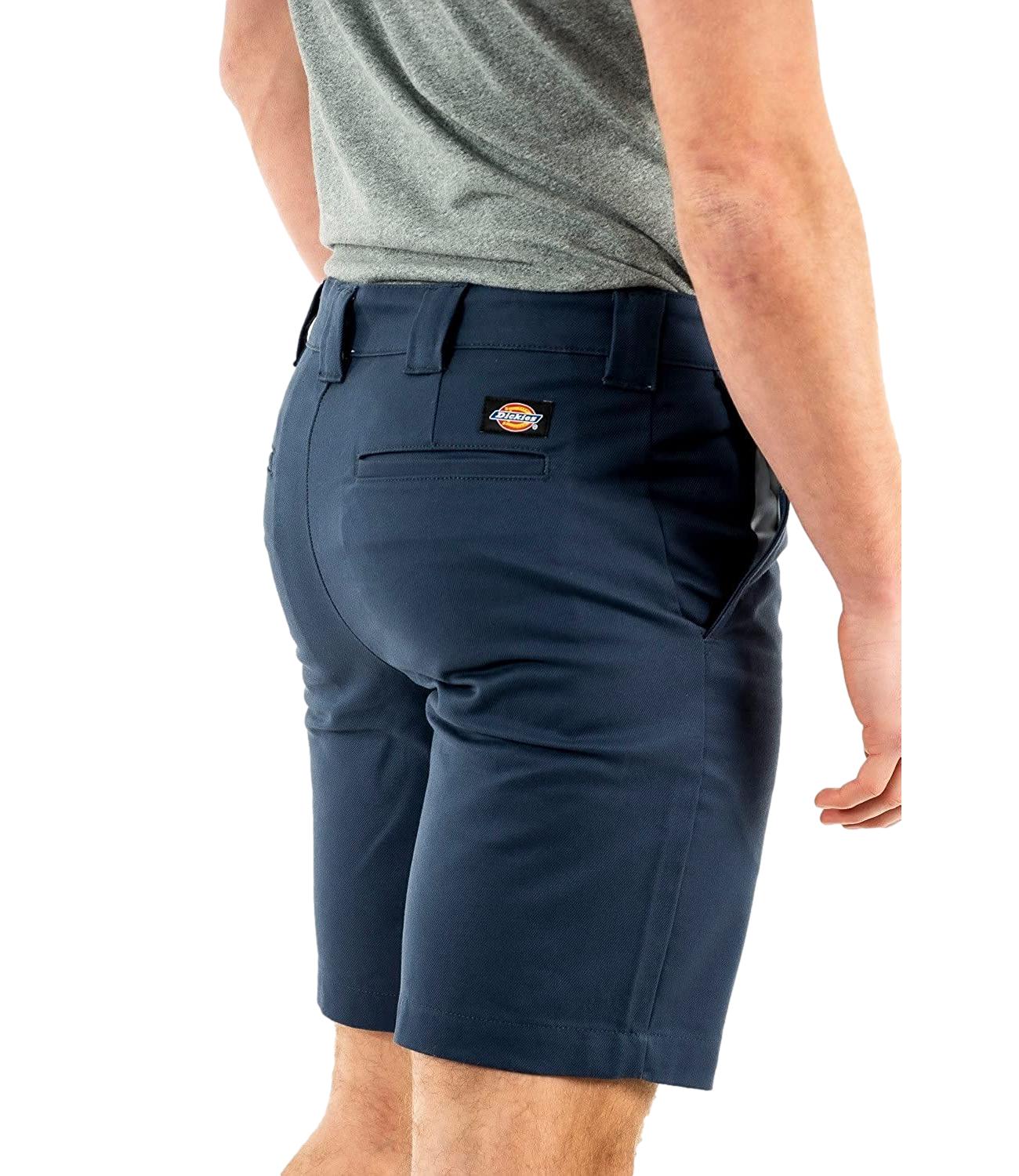 Bermuda Dickies blu da uomo con logo sul retro