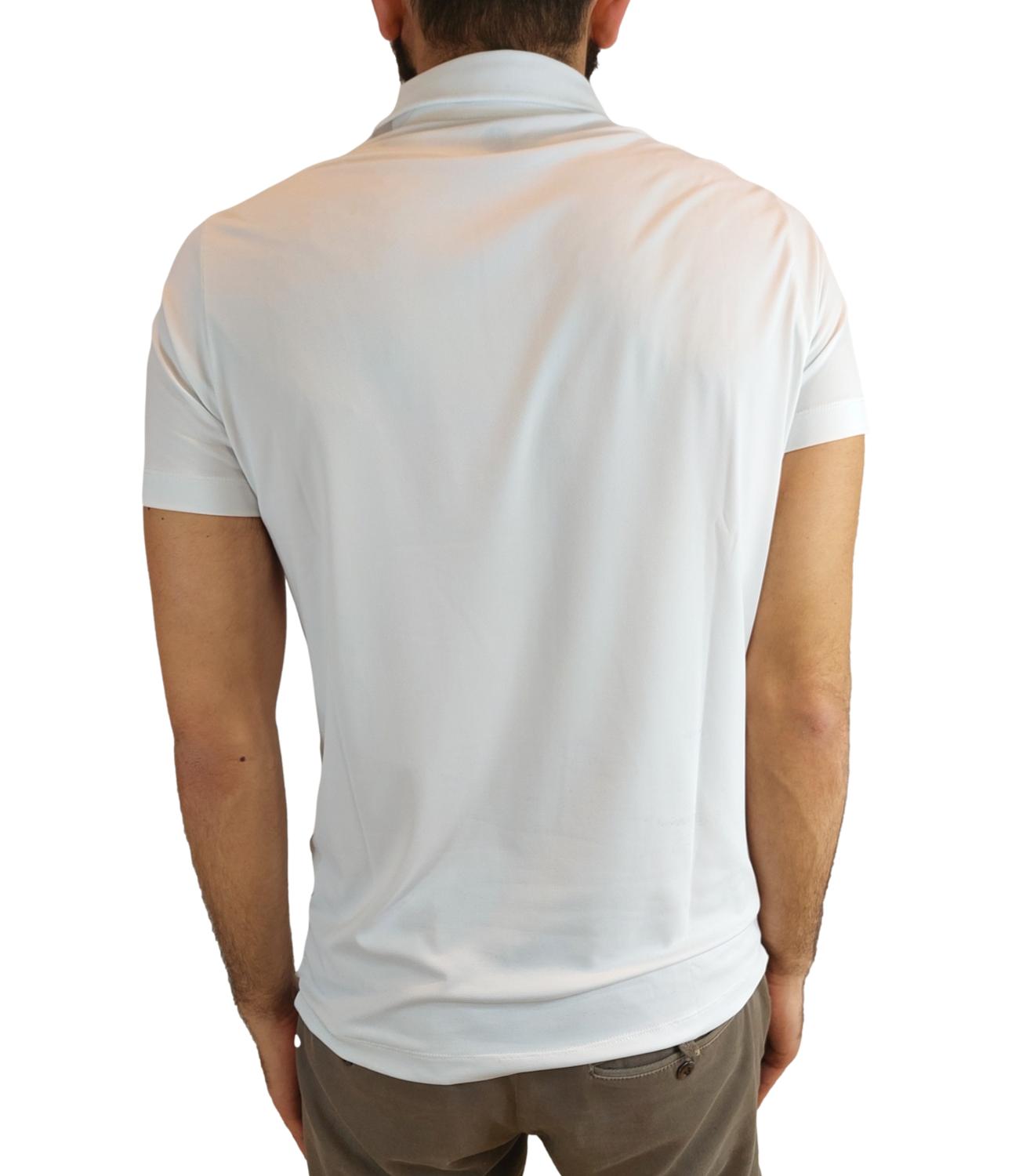 PEOPLE OF SHIBUYA Polo White Uomo in cotone finissimo tecnico