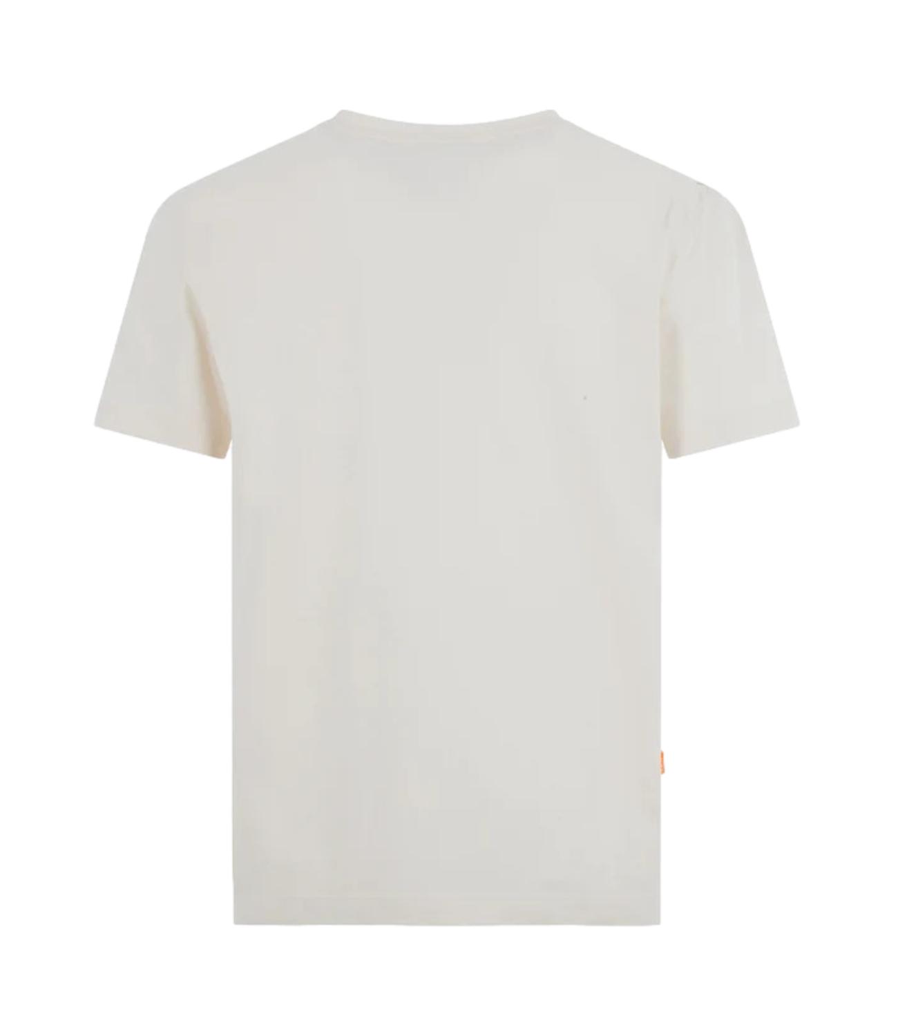 T-shirt girocollo uomo in jersey di cotone white