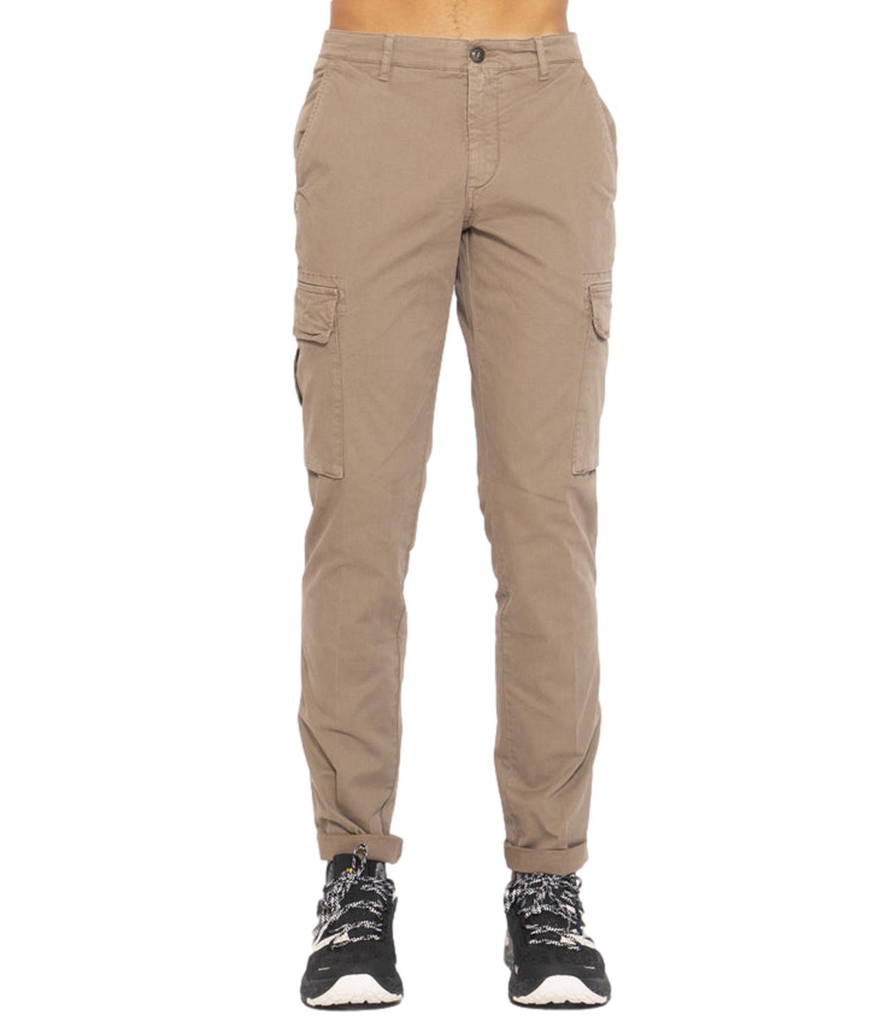 Pantalone 40 WEFT cargo Aiko marrone fango