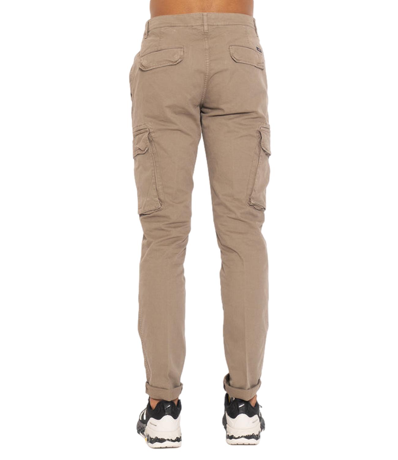 Pantalone 40 WEFT cargo Aiko marrone fango