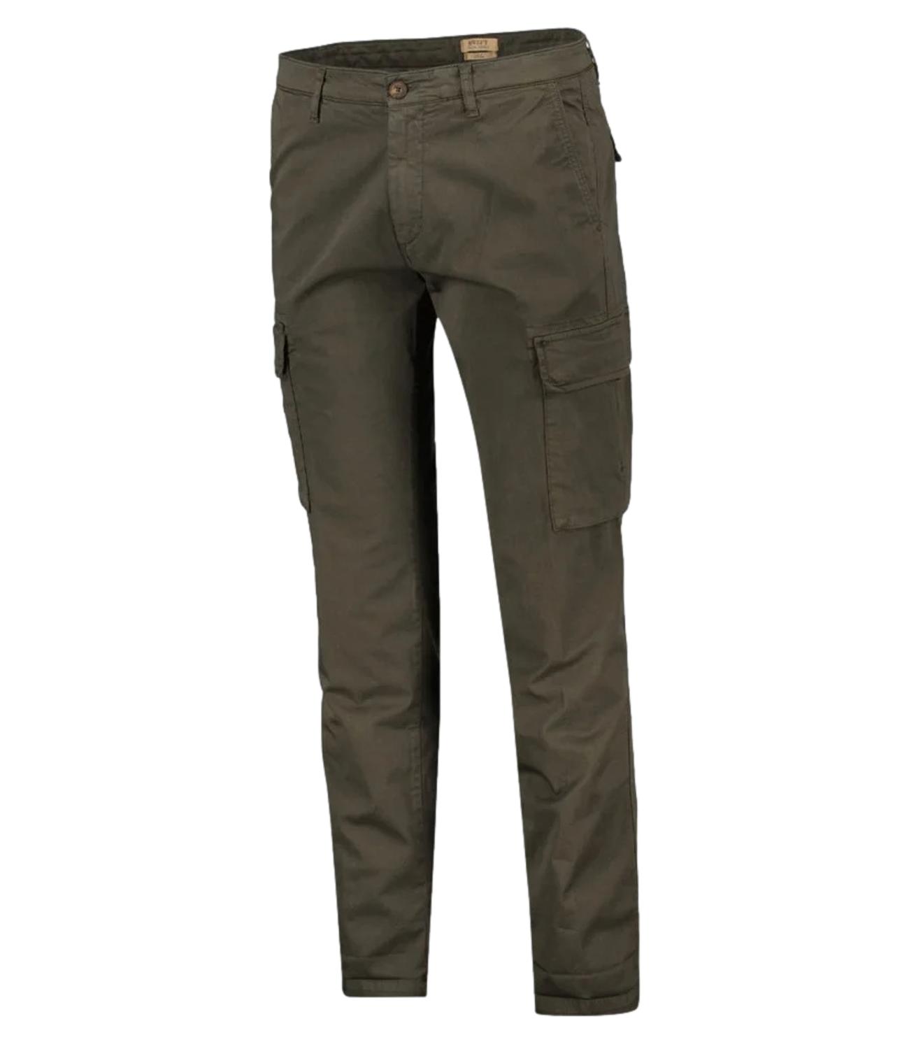 Pantalone 40 WEFT cargo Aiko marrone scuro